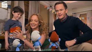 The Smurfs 2 The Smurfs appear in Patricks apartment HD CLIP [upl. by Klemm55]