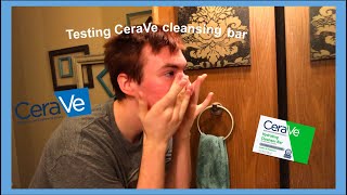 First Impression and Review of CeraVe cleansing bar [upl. by Ahsikar]