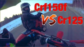 Crf150 VS Cr125 What’s faster [upl. by Pietro751]