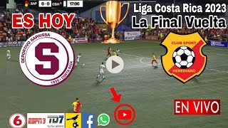 Saprissa vs Herediano en vivo donde ver a que hora juega Saprissa vs Herediano La Final 2023 [upl. by Amri169]