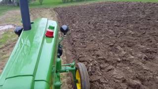 John deere Model M plowing [upl. by Nnylyar]