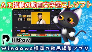 AIで動画の文字起こし方法【HitPaw Edimakor】のレビュー [upl. by Natanoj]