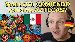 Extranjero reacciona a COMIDA AZTECA [upl. by Kapor584]