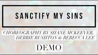 SANCTIFY MY SINS line dance demo choreography by Shane McKeever Debbie Rushton amp Rebecca Lee [upl. by Sexton]