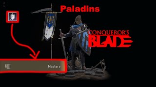 Paladins Condottieri w Full Mastery Buff are broken  Conquerors blade  Doctrines  Testing [upl. by Zeeba]