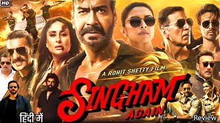 Singham Again Full Movie  Ajay Devgn Akshay Kumar Deepika Salman Khan Arjun  HD Reviews amp Fact [upl. by Cerallua]