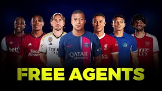 SUMMER TRANSFER TOP FREE AGENTS  MBAPPE MODRIC THIAGO ETC [upl. by Erhart]