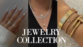 JEWELRY COLLECTION 2023 everyday jewelry amp favorite brands ft Cartier Rolex Idyl Mejuri amp more [upl. by Yelehsa]