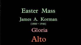 Korman Easter Mass  Gloria  Alto [upl. by Dietsche]