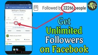 How to Get Unlimited Followers on your Facebook Profile [upl. by Ahsied535]