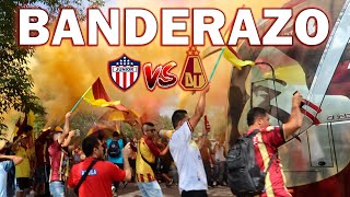 JUNIOR VS TOLIMA  BANDERAZO DESPEDIDA RUMBO A BARRANQUILLA  CUADRANGULAR FINAL LIGA BETPLAY 2023 [upl. by Rediah576]