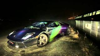 Multichrome Lamborghini Murcielago Titanium by Impressive Wrap Hong Kong [upl. by Alegnasor]