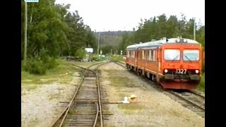 Sweden Inland Railway STORUMAN  ARVIDSJAUR 1997 Train Drivers Cab View from Y1 1294 [upl. by Okihcas]