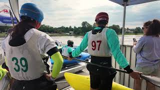 Team China coached by New Zealands Mike Dawson in Kayak Cross  Paris 2024 Olympics preparation [upl. by Adigirb]