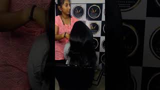 Smoothing shortvideo hairstyle reelsinstagram hair hairsmootheningandkeratintreatment [upl. by Enomor]