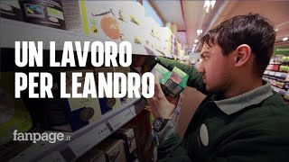 Autismo un lavoro per Leandro quotLimpiego al supermercato lo fa sentire adultoquot [upl. by Nagear]