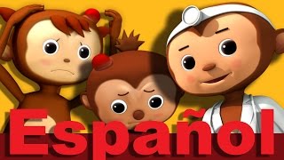 Cinco monitos  Parte 2  Canciones infantiles  LittleBabyBum [upl. by Gonick]