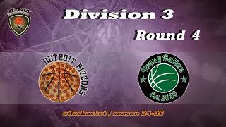 Atlasbasket  Div 3Round 4  DETROIT PIZZONS vs YOUNG BALLERS [upl. by Tillfourd]