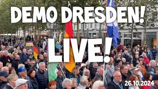 ❗ LIVE ❗ DEMO Dresden mit Maximilian Krah AfD 🇩🇪 Elmar Gehrke 🗣 ua für Frieden amp Freiheit 🕊 Sachsen [upl. by Annodas]