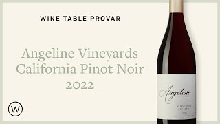 Wine Table provar Angeline Pinot Noir [upl. by Rfinnej]