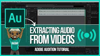 Adobe Audition Tutorial How to Extract Audio From Video Files [upl. by Ekrub439]