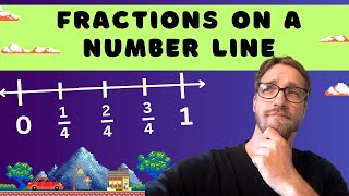 📗 Fractions on a Number Line ✏️  Fast and Simple [upl. by Eirb]