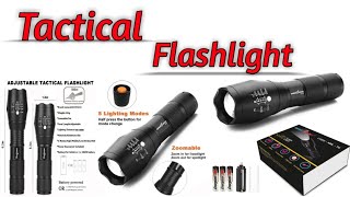 Tactical Torch Flashlight  amiciVision Metal LED Torch Flashlight  Best Survival Led Flashlight [upl. by Ailido]