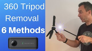 How to remove a tripod from 360 video and photo  6 methods [upl. by Anertal]