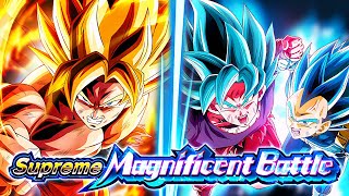 JOINED FORCES VS SUPER SAIYAN GOKU SUPREME MAGNIFICENT BATTLE DBZ Dokkan Battle [upl. by Luing]