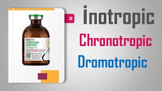 inotropic  chronotropic  dromotropic medication علم الأدوية [upl. by Comethuauc]