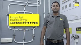 How to Install Viega Polymer pipes Viega Speedpress Installation tutorial [upl. by Berry]