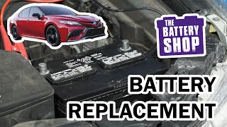 Toyota Camry 2013  New Battery Install [upl. by Niwhsa]