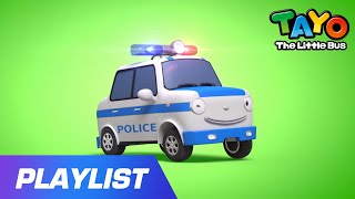 Playlist Tayo Pat the Police Car Special  Police Car Song  The Brave Cars  Songs for Kids [upl. by Lyrrad]