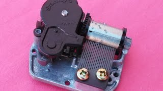 Fix A Music Box Snow Globe Mechanism Movement [upl. by Nacul]