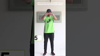 1 Minute Exercises AT HOME To Lose Abdominal Fat  NO EQUIPMENT [upl. by Sikleb]