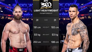 Jiri Prochazka vs Aleksandar Rakic Full Fight  UFC 300 Fight Of The Night [upl. by Odnaloy89]