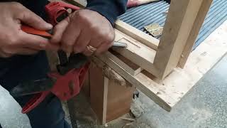 Montaggio cerniere a libro  Woodworking tips [upl. by Weisbart]