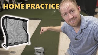 How to Setup a Golf Practice Station with a Launch Monitor and Net [upl. by Garrard]