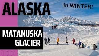 Matanuska Glacier Winter Hike with Greatland Adventures Anchorage ALASKA [upl. by Hgielyak174]