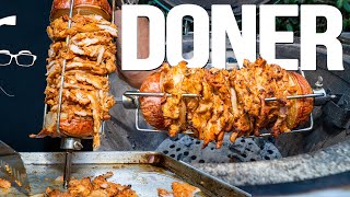 CHICKEN DONER KEBAB AT HOME  SAM THE COOKING GUY 4K [upl. by Giefer379]