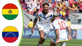 Bolivia vs Venezuela  Extended Highlights amp All Goals 2024 HD [upl. by Kile988]