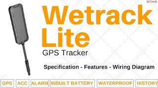 Wetrack Lite GPS Tracker  Specifications  Functions  Wiring Diagram  How to Use  SeTrack GPS [upl. by Ivatts466]