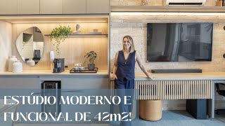 ESTÚDIO MODERNO E SUPER FUNCIONAL DE 42m2 [upl. by Micro352]