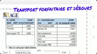 LA COMPTABILITE GENERALE FACTURATION SEANCE 2 TRANSPORT avec des exercices corrigés [upl. by Leunamme]