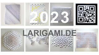 Jahresrückblick 2023  larigamide  Papierkunst [upl. by Eenafit]