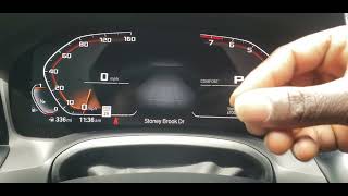 BMW iDrive 7 Instrument Cluster Power Meter Vs Tachometer [upl. by Koller]