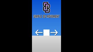 SIMPLE UNITY 2D MOVEMENT IN UNDER 1 MINUTE [upl. by Lupita]