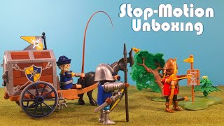 Playmobil Novelmore 71484 Transport Robbery StopMotion Unboxing [upl. by Atnoek]