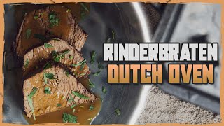 Rinderschmorbraten aus dem Dutch Oven  Rezept Anleitung [upl. by Accire]