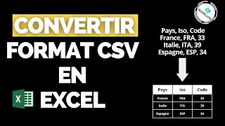 Convertir Fichier CSV au Format EXCEL  3 Solutions Simple amp Rapide 🟢 TUTORIEL 🟢 [upl. by Churchill]